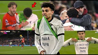 ASÍ FUE EL GOL Y LA EMOTIVA CELEBRACIÓN DE LUIS DIAZ A SU PAPÁ QUE CONMOVÍO AL MUNDO😭 REACCIÓN KLOPP [upl. by Sybille390]