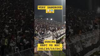 Mohammadans SC Fans Throwing Bottles in to Ground During Kerala Blasters Match kbfc keralablasters [upl. by Zoa]