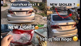 Restoration of corolla e140 😍 yeh kaya kar diya HAKAI ky sath  Spoiler change [upl. by Attelocin707]