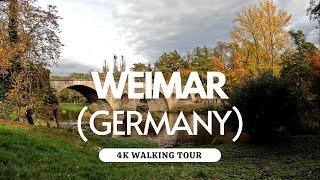 Weimar Germany 4K Walking Tour 2023  Captions amp Immersive Sound 4K Ultra HD60fps [upl. by Natsuj910]