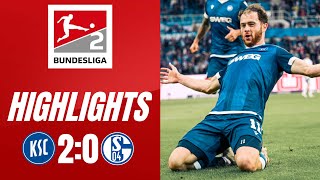 Karlsruher SC  FC Schalke 04 20 Highlights 2 Bundesliga 202425 [upl. by Riatsila810]