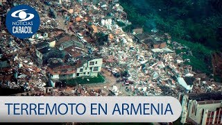 Veinte años del terremoto en Armenia sobrevivientes recogen sus pasos  Noticias Caracol [upl. by Hembree]