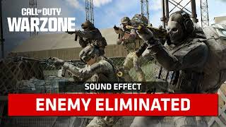 Call of Duty Warzone  Enemy Eliminated Sound Effect [upl. by Gnap]