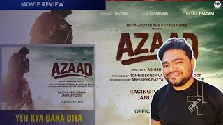 Azaad Movie Trailer Review  Ajay Devgn movie  Nitesh Sharma  The Filmibaaz [upl. by Dace]