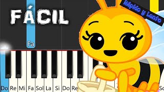 Abejita Chiquitita  TUTORIAL DE PIANO FÁCIL [upl. by Jariv636]