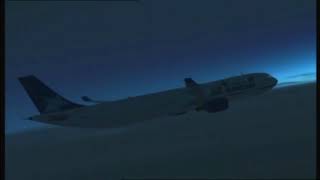 Air Transat Flight 236  Landing Animation [upl. by Dlorag]