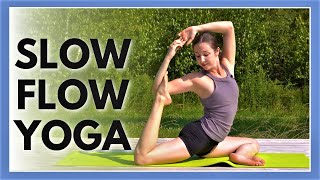 DEEP STRETCH YOGA  Slow Flow for Flexibility [upl. by Zebedee]