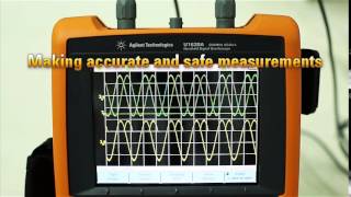 U1610AU1620A Handheld Oscilloscope Demo [upl. by Al535]