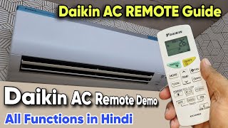 Daikin AC Remote Guide  Daikin AC 2024 Remote Functions  Remote Demo Daikin AC 2024 [upl. by Ecirahs]