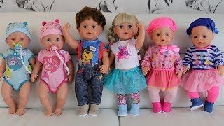 New Baby born dolls 2018 Unboxing Review  Baby Dolls Nursery Toys Kids pretend play [upl. by Derward]