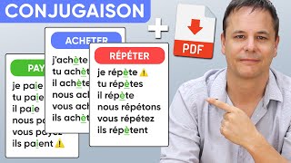 Conjugaison Française Présent de lindicatif Verbes du 1er Groupe Exercice  PDF [upl. by Nyrual687]