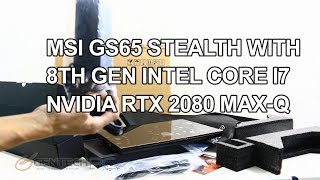 MSI GS65 Stealth RTX 2080 MaxQ Reviewed and Benchmarks [upl. by Polloch]