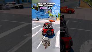 Chance of survival with different vehicles beamng beamngdrive game gameplay gaming beamngcrash [upl. by Carlota672]