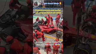 Ferraris failed pitstop  Dutch GP 2022 [upl. by Arda]