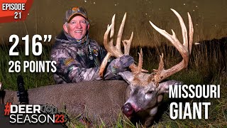 216” World Class Missouri Whitetail  Terry Drury’s Largest Buck Ever 26 Points  Deer Season 23 [upl. by Akemat]