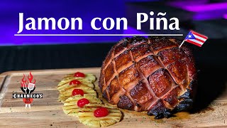 Jamon con piña al carbon estilo de Puerto Rico EP248 [upl. by Simonne]