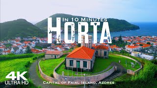 HORTA 🇵🇹 Faial Drone Aerial 4K 2024  Azores Açores Portugal [upl. by Noswad553]