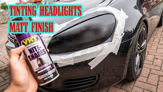 Tinting Headlights Using VHT Niteshade Matt Finish [upl. by Shandy739]