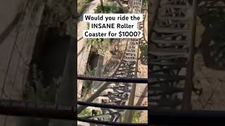 WOULD YOU RIDE THIS CRAZY ROLLER COASTER  POV saw viralvideo pov rollercoaster crazy shorts [upl. by Eiffub]