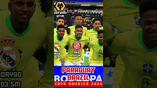 BRAZIL XI vs Paraguay  Copa America USA 2024 Group D Match Day 2 copaamerica brazil paraguay [upl. by Neit21]