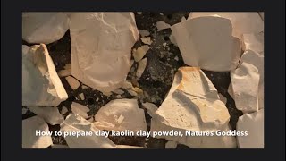 How to prepare edible ayilo  kaolin Nzu hyile ayilo Calaba Clay powder for home remedies [upl. by Hafler622]