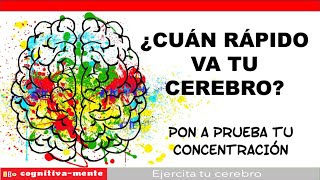 ACTIVA TU CEREBRO AL 100 por ciento con este test de VELOCIDAD MENTAL [upl. by Ardaed]