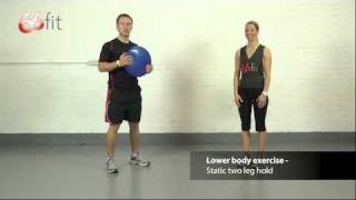 Foot Ankle amp Knee Exercises using the 66fit Wobble Cushion  Part 1 [upl. by Nosdivad]