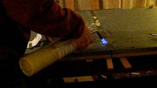 Pool table installation part 8 beeswaxing the seams overkill mpeg2video [upl. by Lynnea]