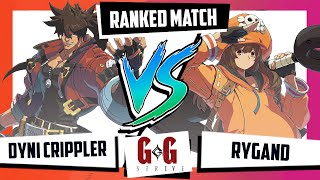 DYNI CRIPPLER SOL VS RYGAND MAY Guilty Gear Strive Ranked Match CELESTIAL FLOOR [upl. by Nailliw998]