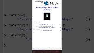 How to Change the Working Directory in Maple LearningMaple [upl. by Suivatram516]