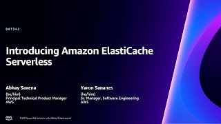 AWS reInvent 2023  LAUNCH Introducing Amazon ElastiCache Serverless DAT342 [upl. by Eimilb]