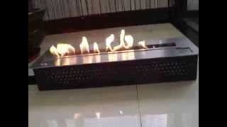 Bio burner BL66 remote controlled ignition of an electronic bioethanol burner AFIRE [upl. by Perpetua]