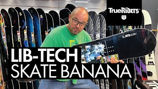 Lib Tech Skate Banana Snowboard review 2324 TrueRiders Snowboard Science shorts [upl. by Sulohcin975]