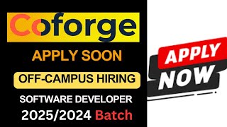 Coforge hiring for 20252024 batch  offcampusjobs freshersjobs itjobs btechjobs bcajobs mca [upl. by Haroppiz]