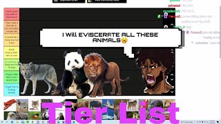 YourRAGE Does Tier List On Animals He Could Beat In A Fight [upl. by Aracot]