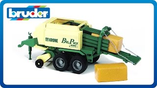 Bruder Toys Big Bale Press Krone Big Pack 02015 [upl. by Eniloj263]