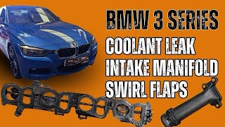 Bmw 320d e90 2011 intake manifold flap problem and oil filter housing leaking fixed [upl. by Va]