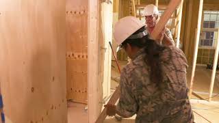 Constructing a Wood Tornado Shelter 5 of 6 [upl. by Okier940]