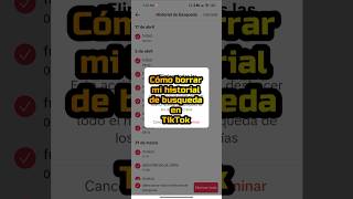 Cómo borrar mi historial de búsqueda en TikTok shorts tiktok redessociales [upl. by Enrobialc]