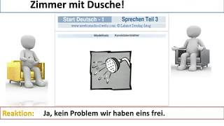 Start Deutsch 1 Sprechen Teil 1 Teil 2 Thema Wochenende Teil 3 041 GoetheZertifikat A1 [upl. by Eppesiug103]