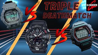 CASIO G SHOCK GGB100 VS GD350 VS DW290  TRIPLE quotDEATHMATCHquot Who will come out on top [upl. by Yeclek]