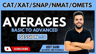 Averages Session 03  CAT Preparation 2022  Quantitative Aptitude  By Udit Saini cat2024 [upl. by Cheria]