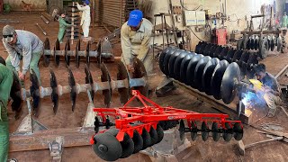 Amazing Manufacturing Process of Heavy Duty Hydraulic Harrow  How the Disc Harrow is Made [upl. by Ehpotsirhc]