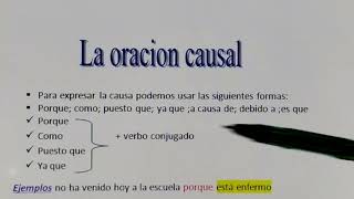 la oración causal¿cómo expresar la causa bac 2022🇪🇦 شرح بسيط [upl. by Ariik]