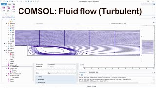 COMSOL Fluid Flow Turbulent [upl. by Nyasuh515]