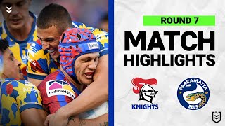 Newcastle Knights v Parramatta Eels  Match Highlights  Round 7 2022  NRL [upl. by Dnomzed]