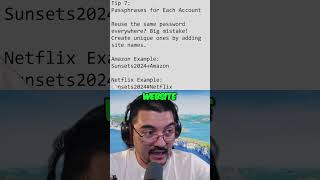 Tip 7 of 9 Unique Passwords Mastering Security with Passphrases [upl. by Ahsyat]