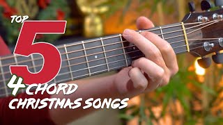 Top 5 Christmas Songs with JUST 4 CHORDS [upl. by Fredia]