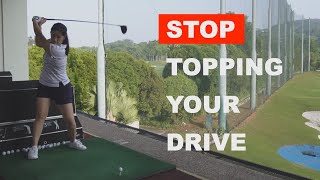 Stop Topping Your Drive  Golf with Michele Low [upl. by Eseerehc]