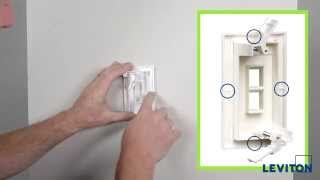 Leviton Presents How to Install a QuickPlate Tempo Wallplate [upl. by Novahs]